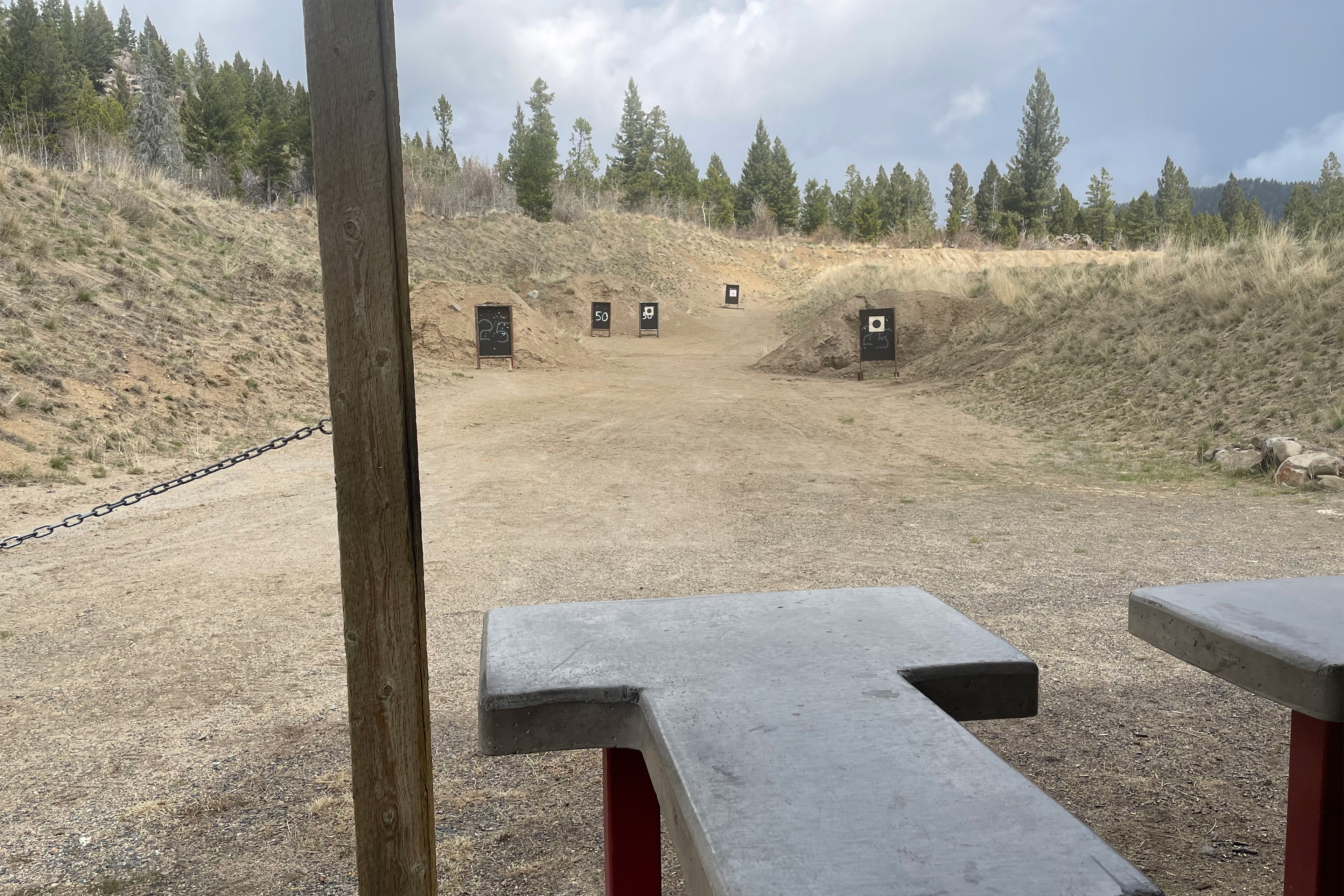 A photo of a gun range.
